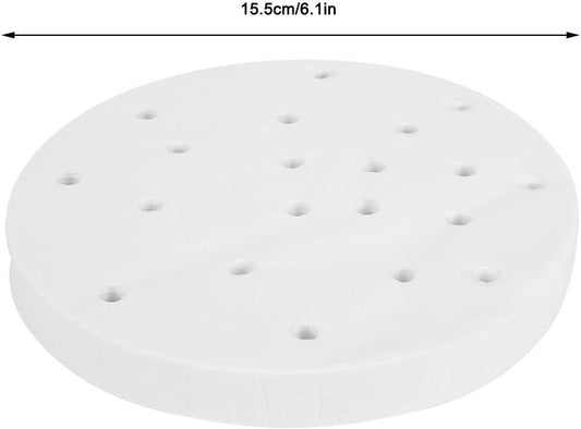 400PCS Steamer Cooking Paper Non Stick Under Steam Mat Liners for Restaurant Kitchen Use Steamed Buns Dumplings