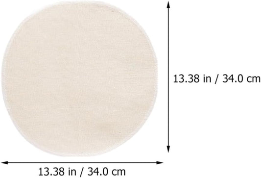 30pcs round Cotton Steamer Cloths Nonstick Reusable Beige Mats