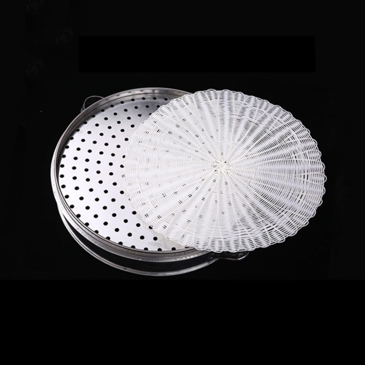 2pcs Silicone Steamer Pad for Dumplings Steamed Buns and Dim Sum