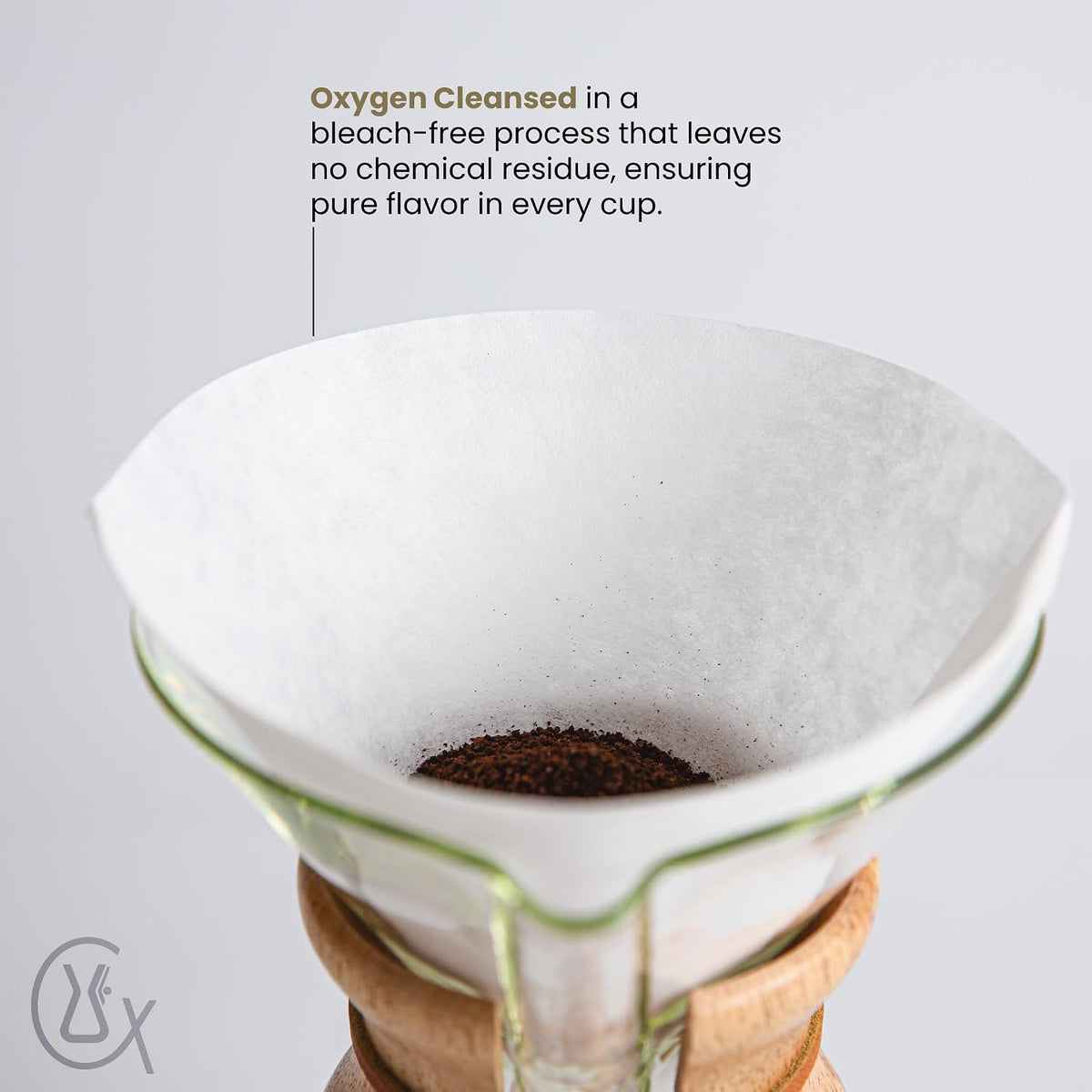 Chemex Bonded Filter - Square - 100 ct - Exclusive Packaging - AFS-100
