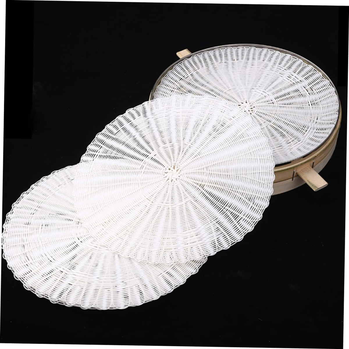 2 Pack round Silicone Steamer Mats Non Stick for Dumpling