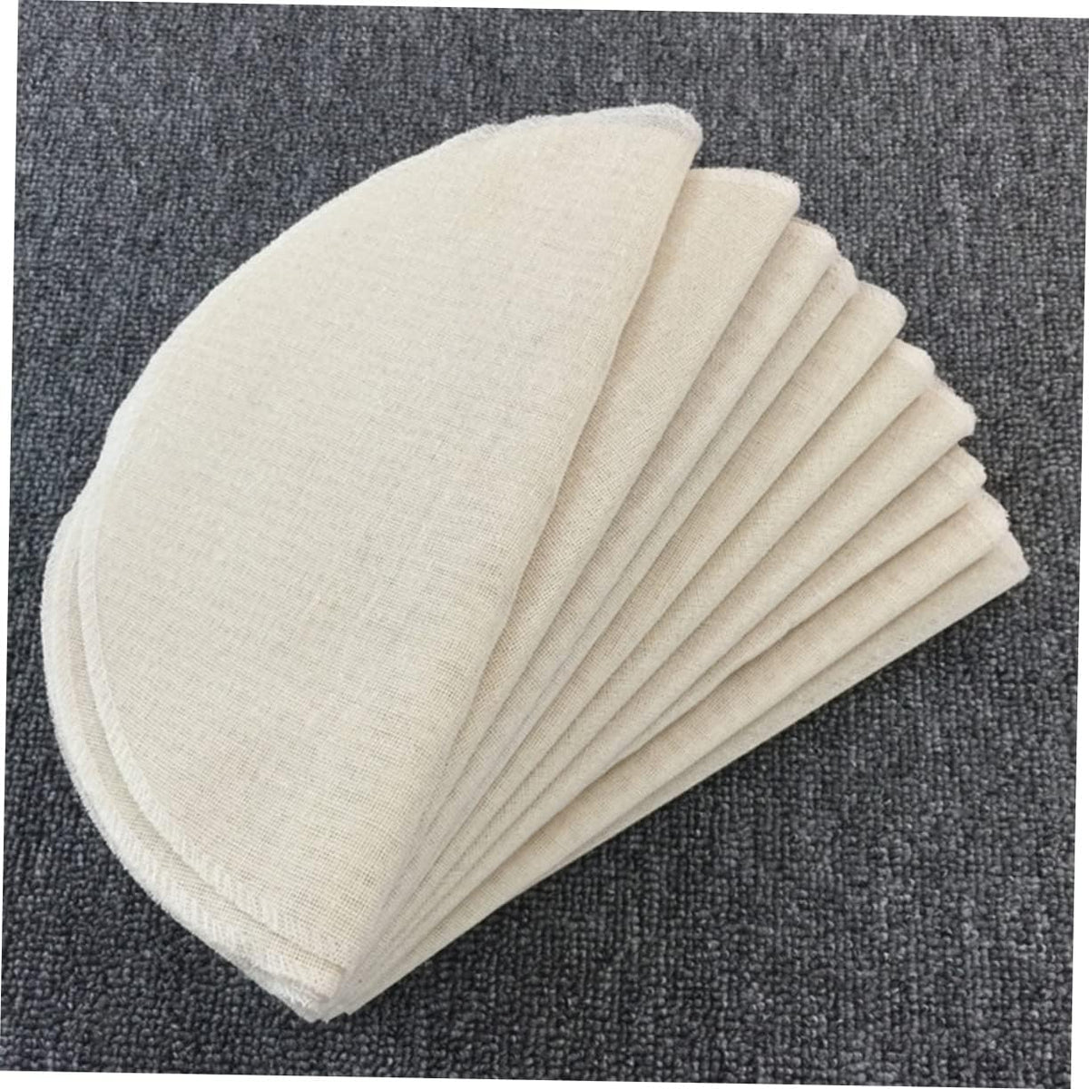 SHOWERORO 5pcs Steaming Pot Holder Cotton Gauze Pads Baking Mat Reusable Steamed Mat Steamer Mesh for Dumplings Safe