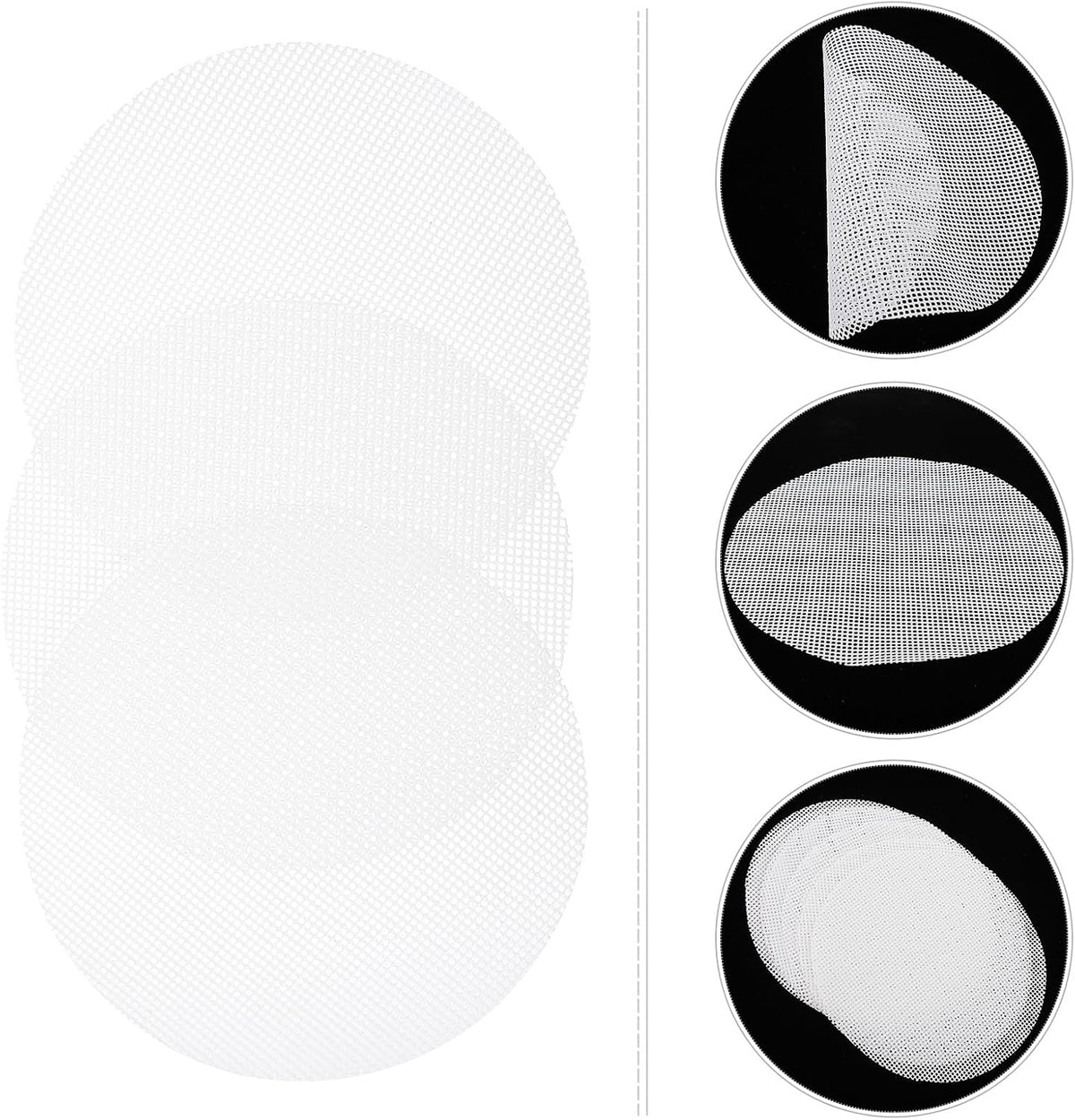 Reusable Silicone Steamer Mats Non-stick round Steamer Liners 16cm for Steamed Buns Dumplings Kitchen Baking 10pcs Set
