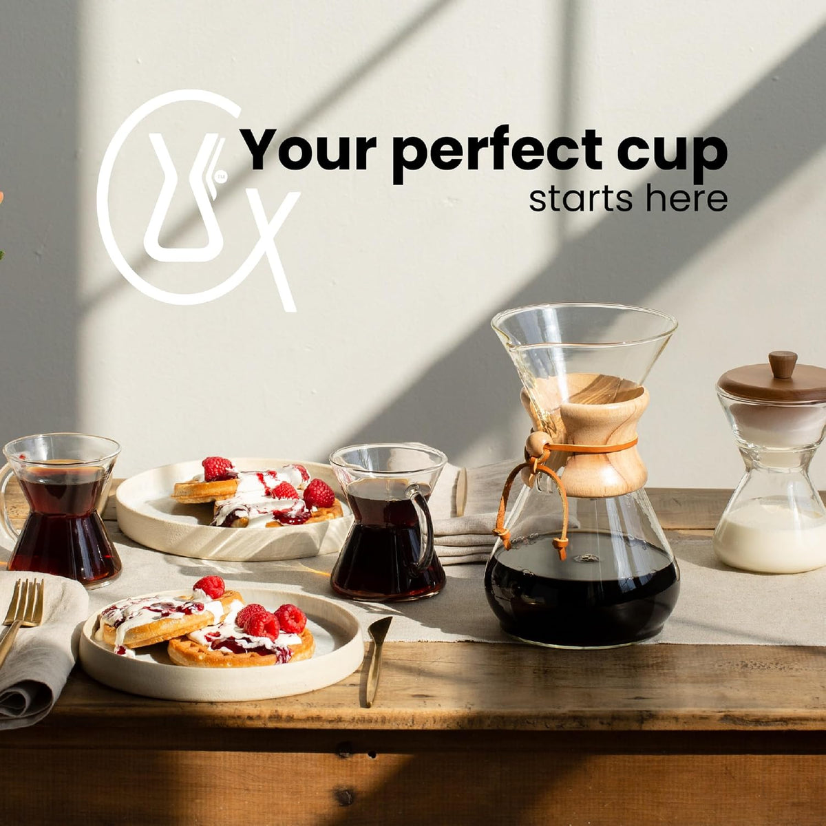 Chemex Unbleached, Pour Over FSU-100, 100ct
