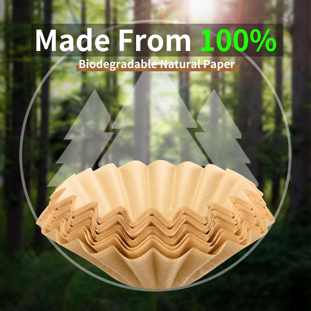 200 Pcs Coffee Filters for Elite Gourmet EHC111A and Mixpresso DCM-B-TM