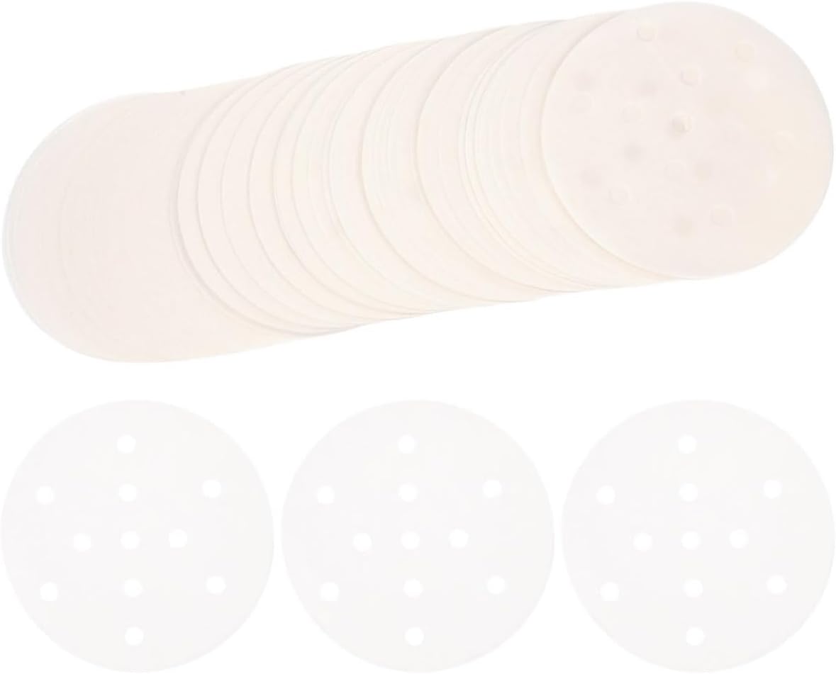 White Wood Pulp Steamer Paper Liner 500pcs Non Stick Bun Mat
