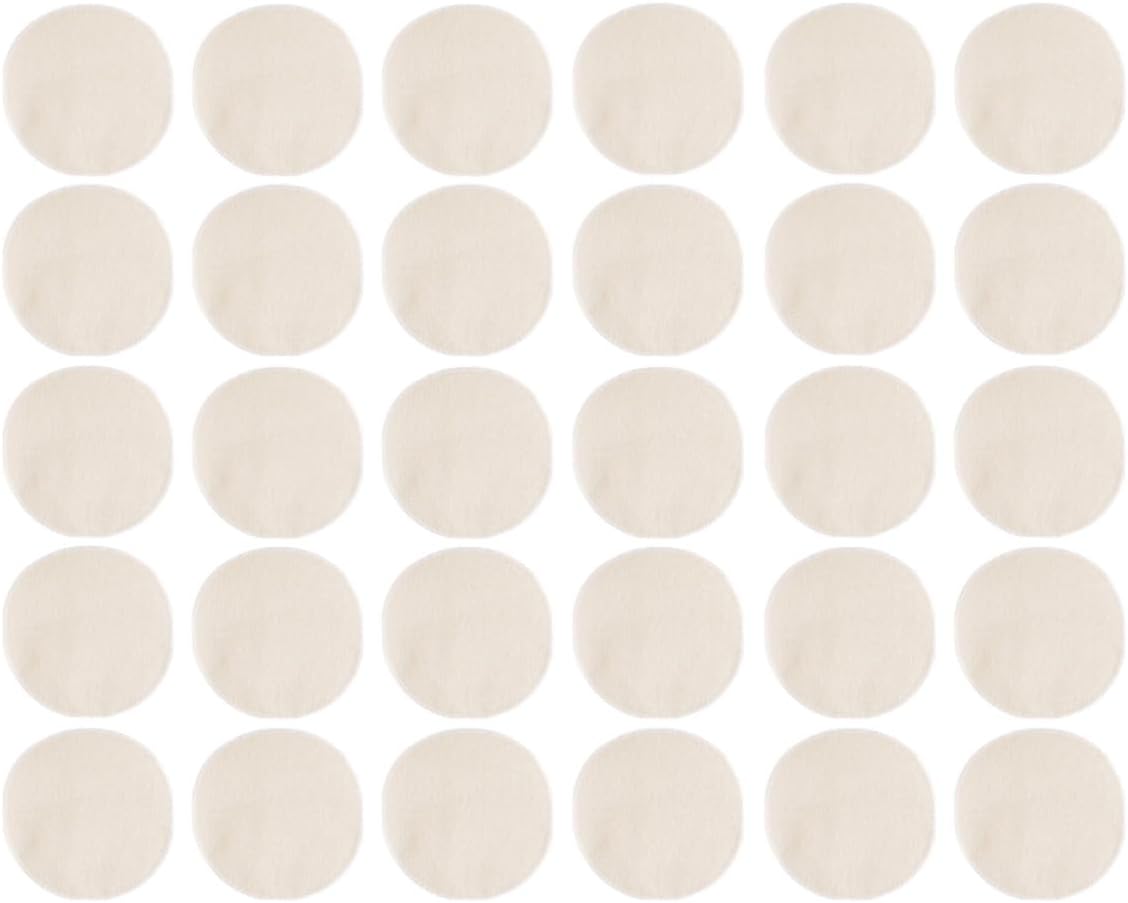 30pcs round Cotton Steamer Cloths Nonstick Reusable Beige Mats