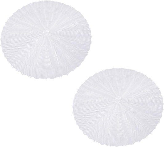 2Pcs round Silicone Steamer Mats, Pad for Steamed Bun, Non-stick, Reusable