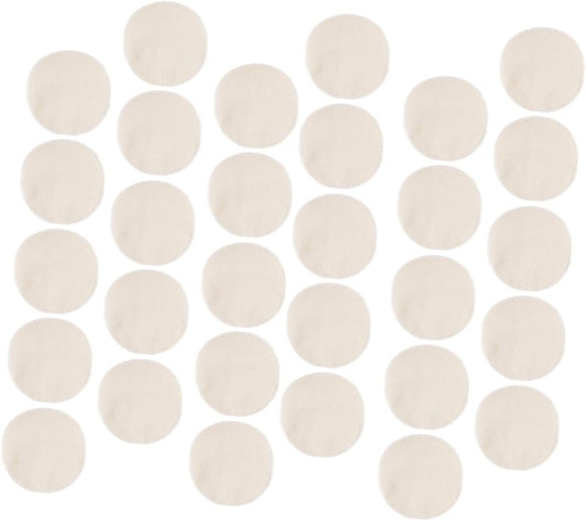 Luxshiny 30 Pcs Non-Stick Cotton Steamer Pads for Dumplings and Buns Breathable Round Steamer Cloths for Home Cooking and Baking