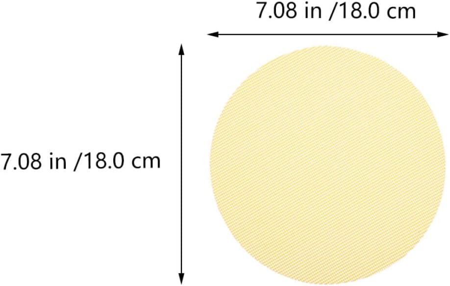 10pcs 18cm round Silicone Steamer Mats Nonstick Steamed Bun Pads Reusable Dumpling Liners for Home Kitchen Baking and Steaming