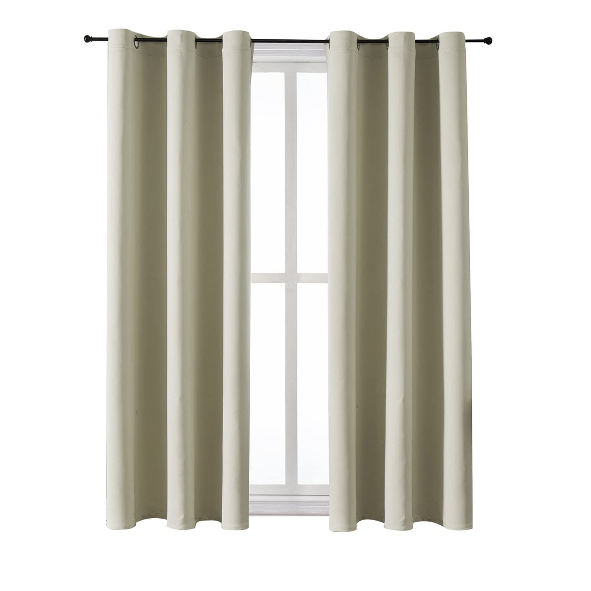 ChrisDowa Small Blackout Curtains for Kitchen & Bedroom 36 Inches Long