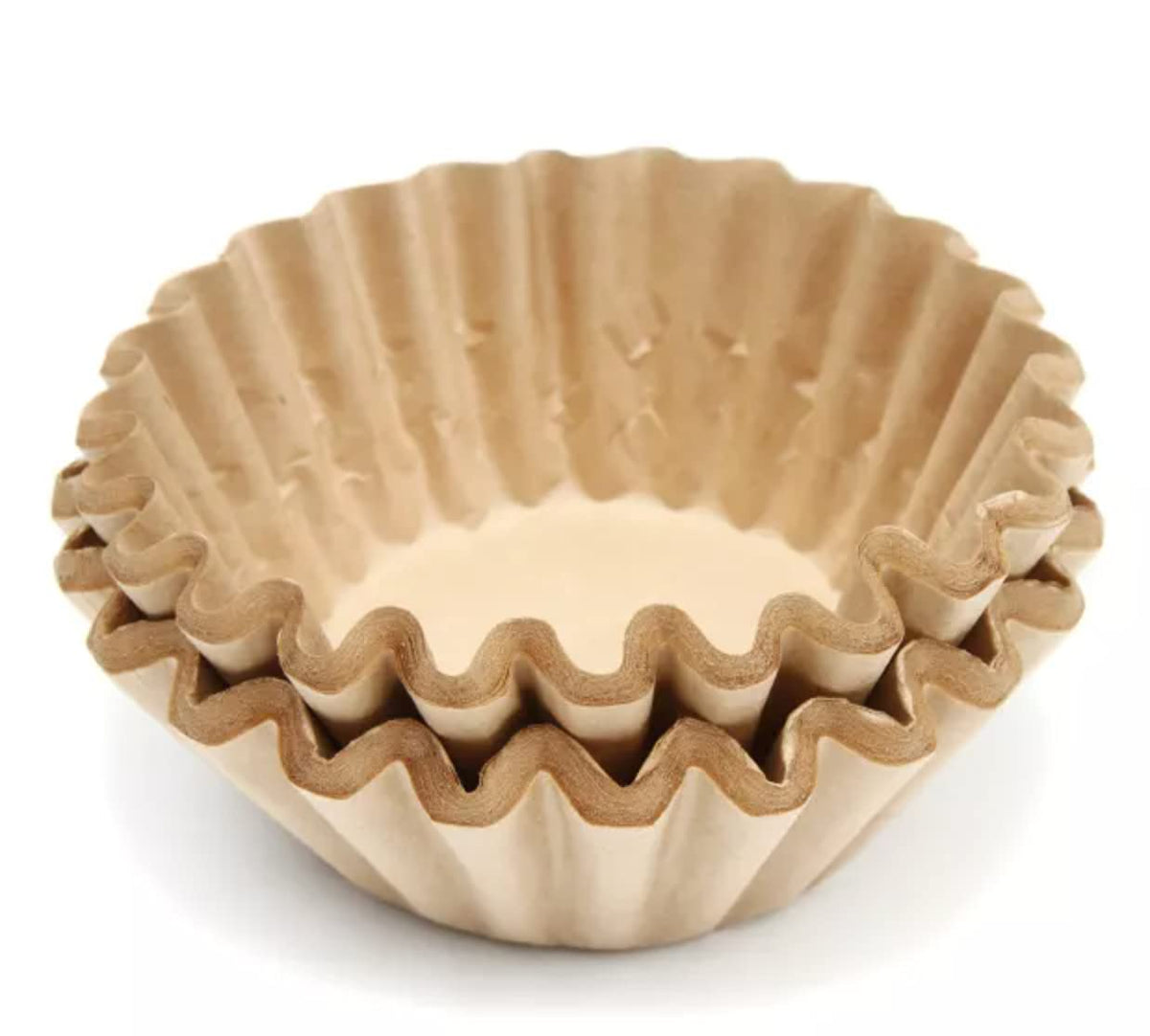 Extra Large Coffee Filters 12, 13, 14, 15, 16 Cup Basket for Commercial, Domestic Coffee Maker Extra High Extra Wide, Anti ground, Flattened Diameter 9.75" (200)