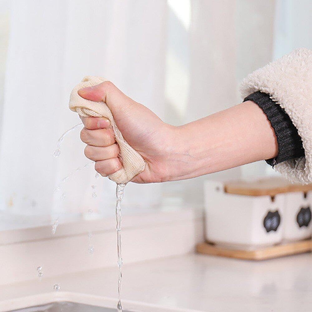 10 Pcs Round Cotton Yarn Cloth Reusable Non Stick Household Liners Cloth Mat Pad Steamed Buns Dumplings Baking Cooking Tool