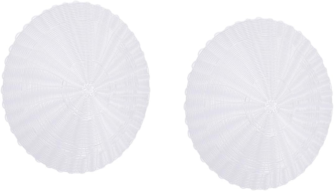 2pcs Round Steaming Pad Non-stick Silicone Steamer Mats for Dumplings Steamed Bun Pad