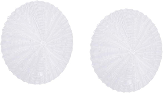 2pcs Round Steaming Pad Non-stick Silicone Steamer Mats for Dumplings Steamed Bun Pad