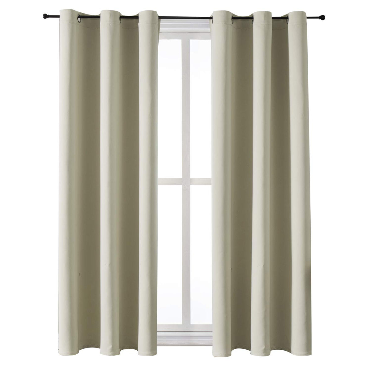 ChrisDowa Small Blackout Curtains for Kitchen & Bedroom 36 Inches Long