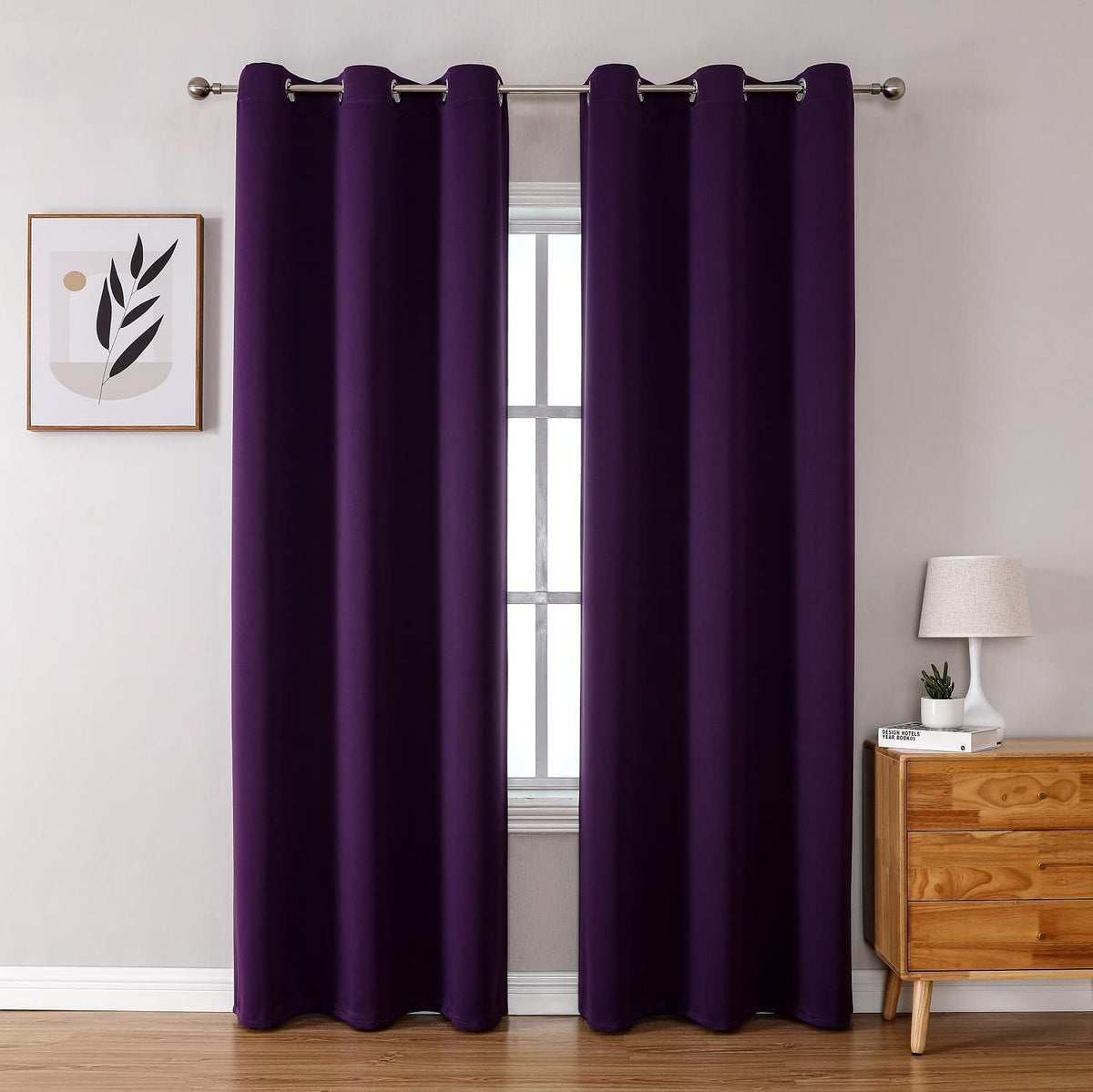 ChrisDowa Small Blackout Curtains for Kitchen & Bedroom 36 Inches Long