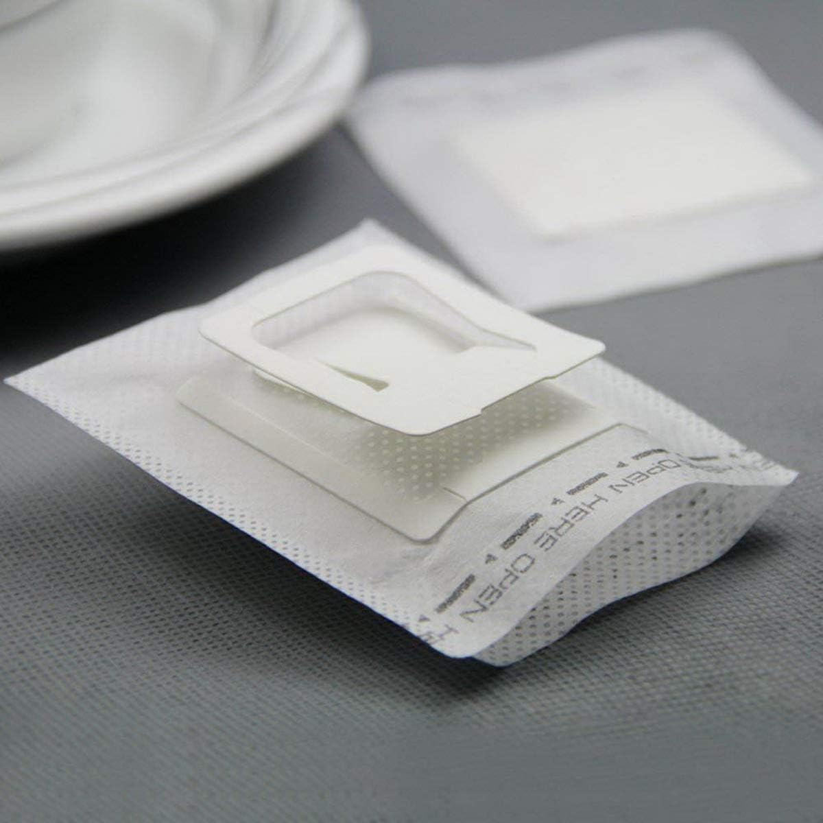 100Pcs Portable Coffee Filter Paper Hanging Ear Drip Coffee Bag Single Serve Disposable Drip Coffee Filter Perfect for Travel, Camping, Home, Office