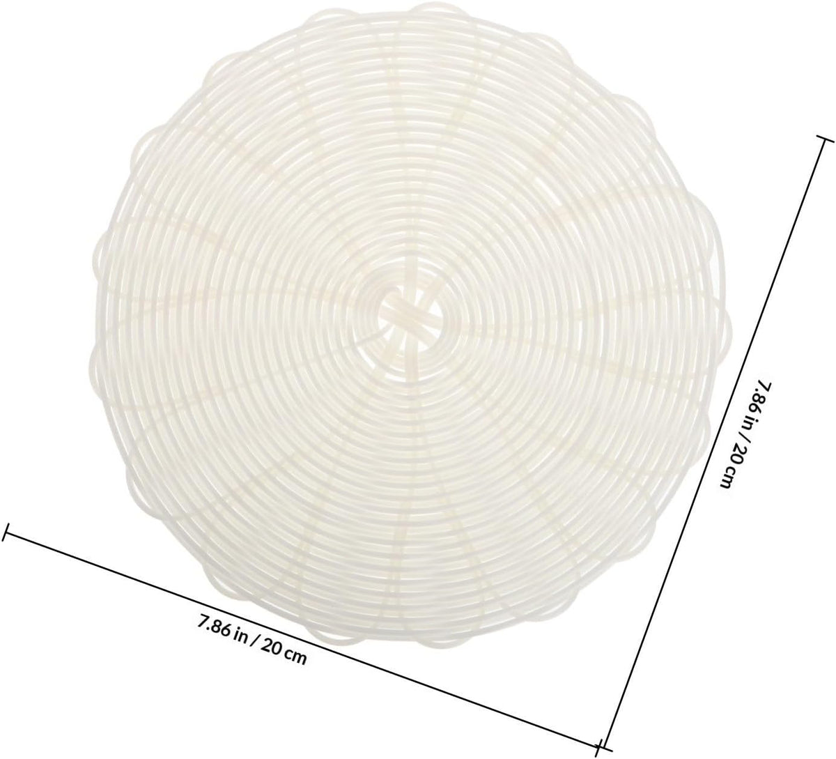 2pcs Dumplings Steamer Mat, Imitation Wicker Silicone PP Basket Liner