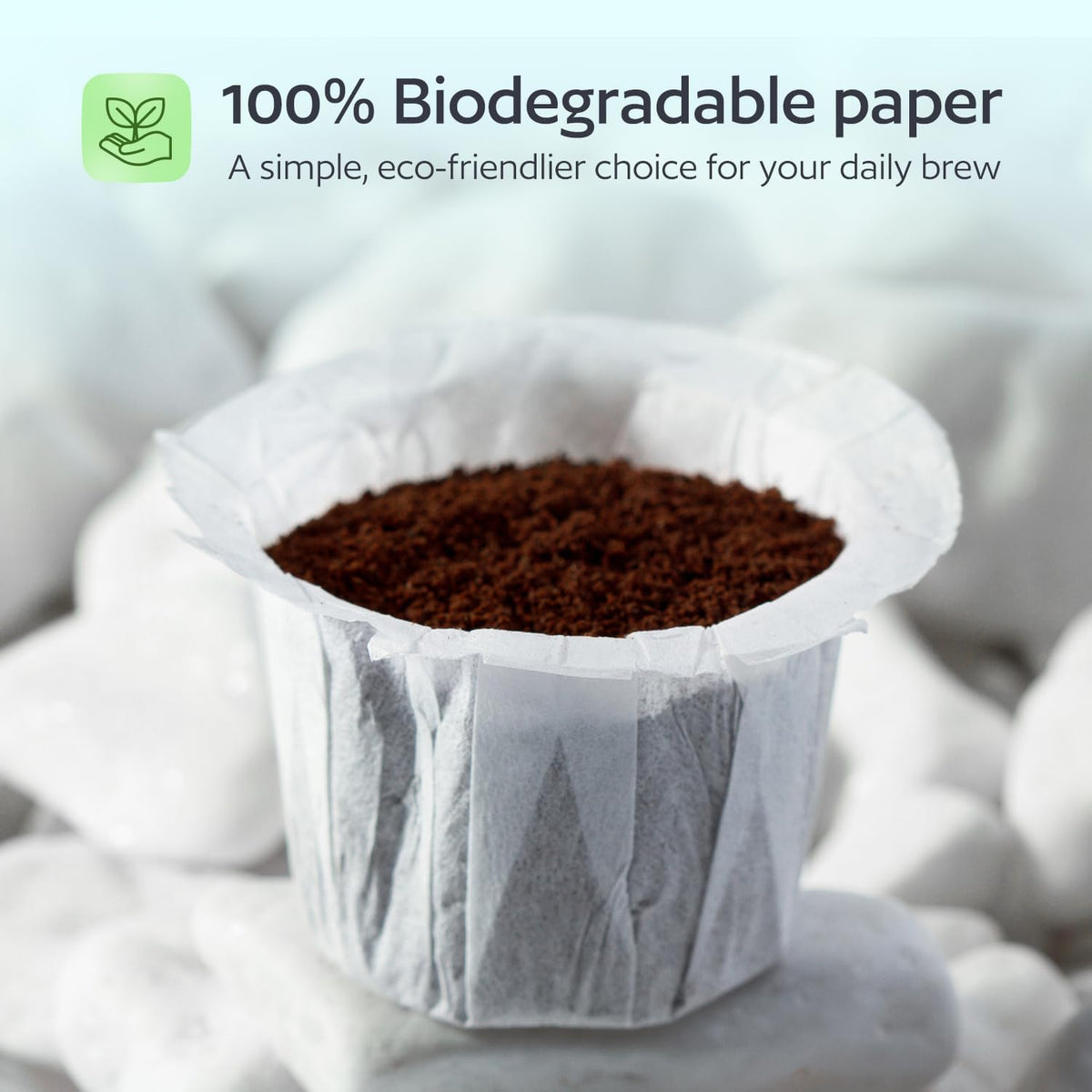 300 Disposable K Cup Filters for Keurig Reusable K Cups, Coffee Paper Liners for Refillable Pods, Smoother Coffee, Less Sediment, Easy Clean Up