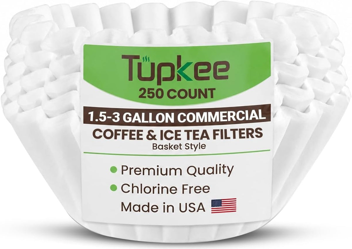 Extra Large Commercial Coffee Filters, 13.75” x 5.25”, 250 Count