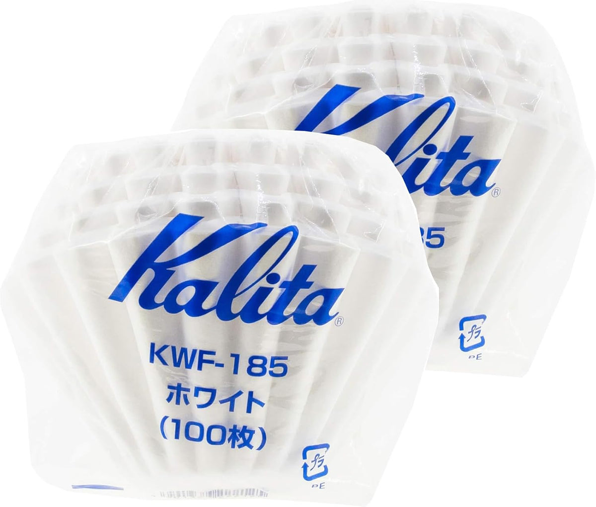 Kalita Wave Series KWF-155#22213 Coffee Filters, White, For 1-2 People, 100 Sheets