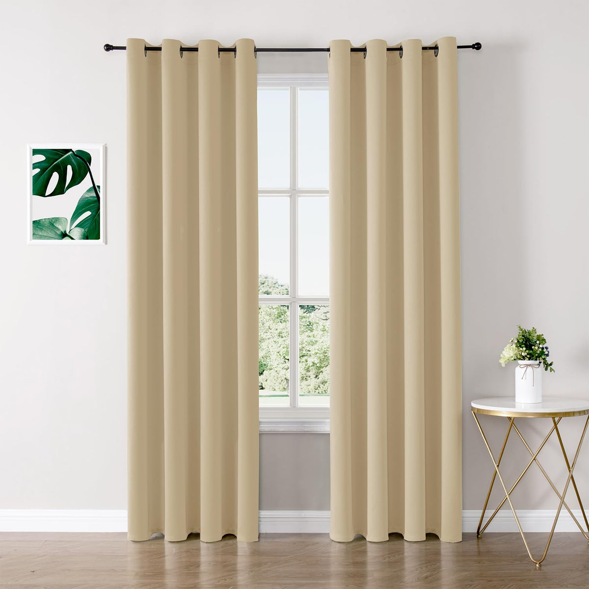 ChrisDowa Small Blackout Curtains for Kitchen & Bedroom 36 Inches Long