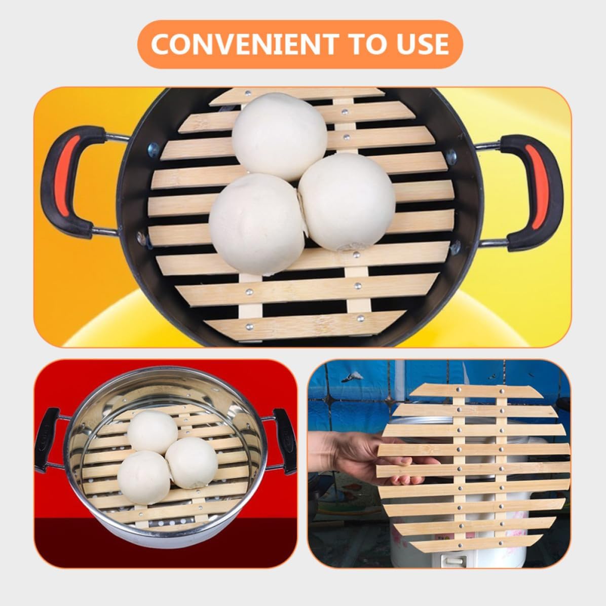 Steamer Rack Insert for Dumplings Steamed Buns Home Cooking