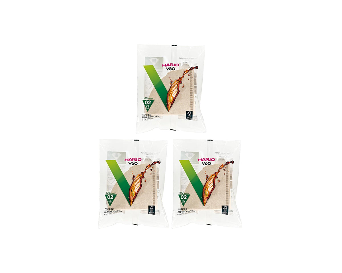 Hario V60 Paper Coffee Filter, Size 02, Natural, 200ct