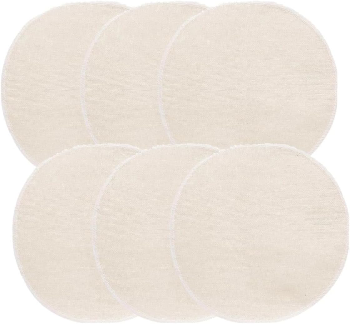 Homoyoyo Reusable Cotton Steamer Cloth Non-stick and Resistant 10pcs round Steamer Pads Beige Cotton Gauze for Steamed Food and Dumplings Suitable for Steam Cabinet and Steaming Tub