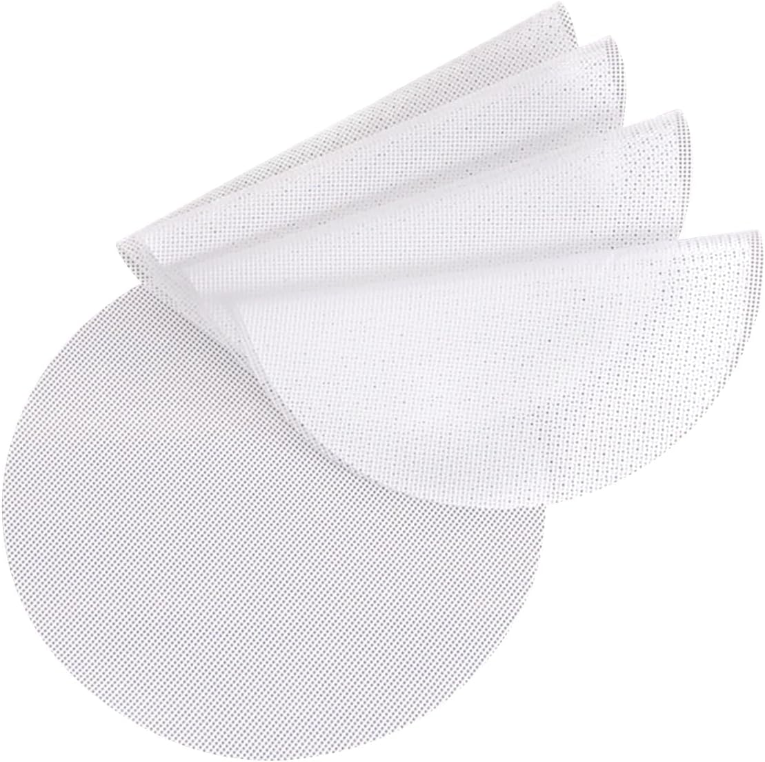 5PCS 7.87" Silicone Steamer Liners for Home Kitchen, White