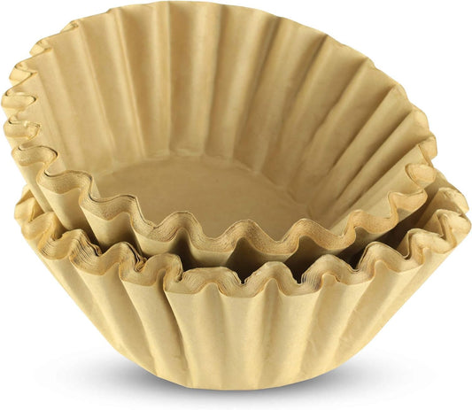 12 Cup Commercial Basket Coffee Filter (Natural Unbleached, 100)