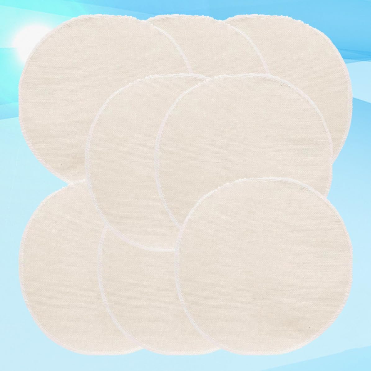 10pcs round Cotton Steamer Cloth Pads Non Stick for Dumplings