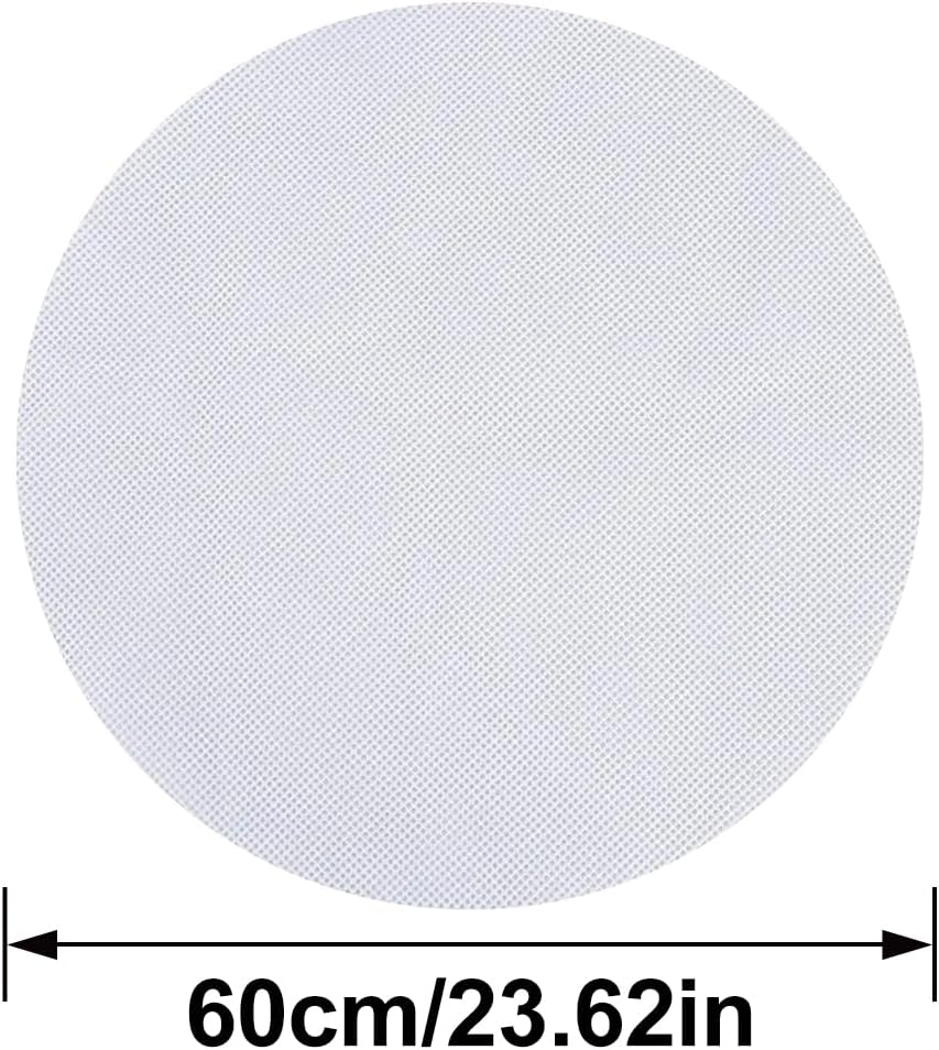 23.6 Inch Round Silicone Steamer Liners, Food Grade Silicone Baking Mats Dumplings Buns Mat Pastry Dim Sum Mesh for Home Cooking