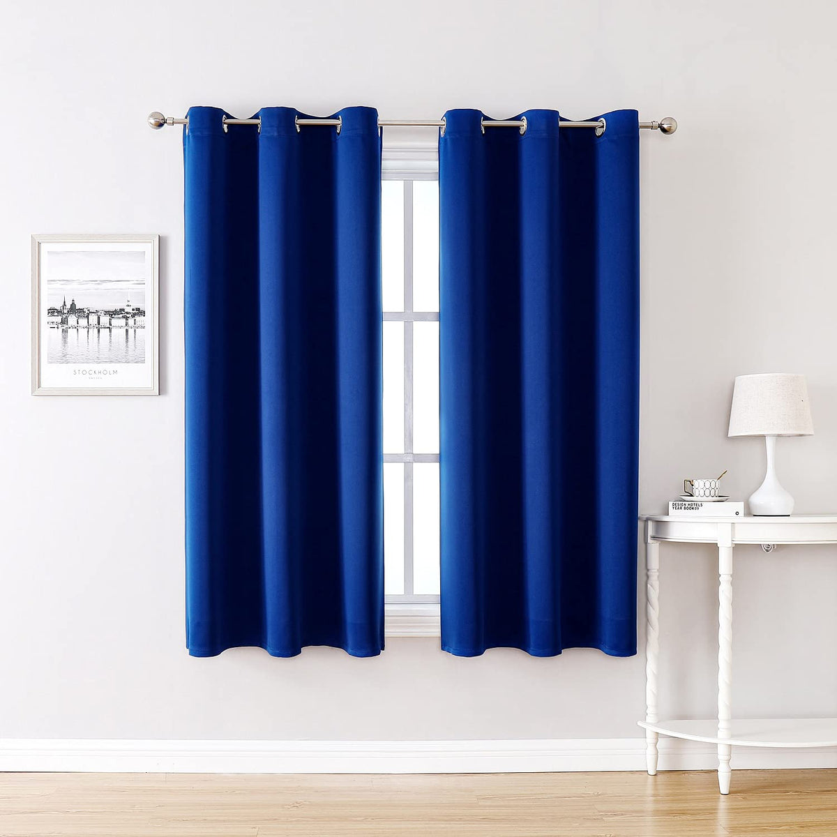 ChrisDowa Small Blackout Curtains for Kitchen & Bedroom 36 Inches Long