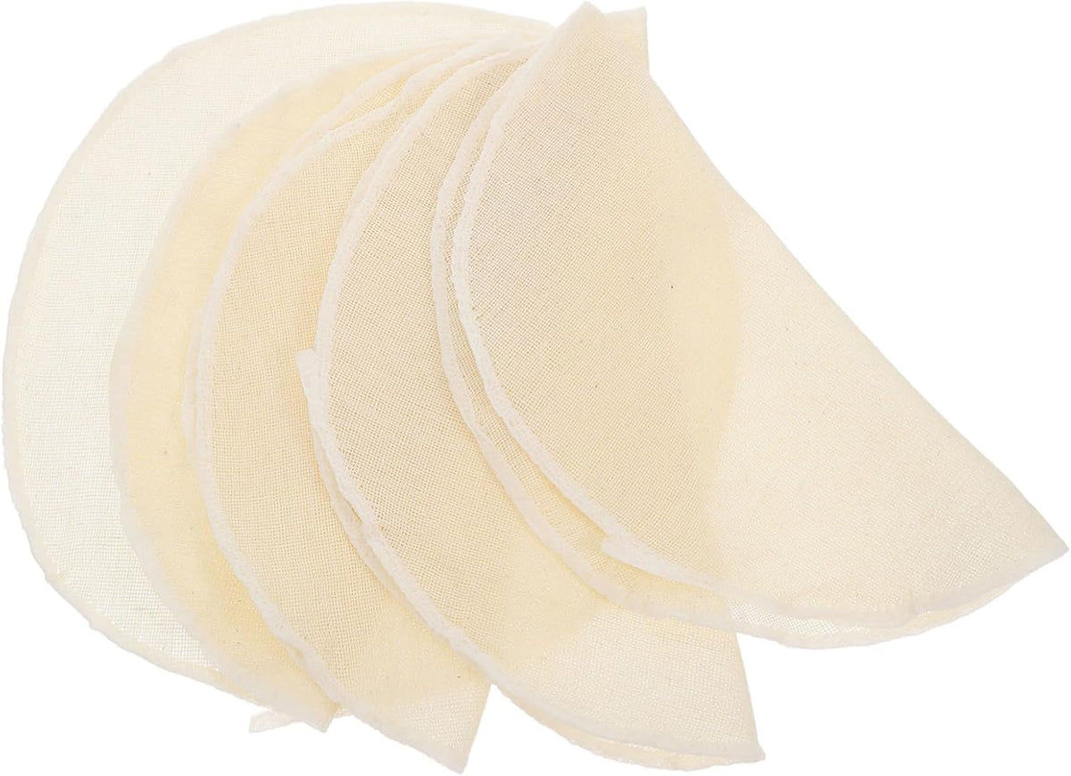 Healifty 20pcs Cotton Steaming Cloth Round Liners Dim Sum Tools Steamer Gauze Non Stick Pad Air Fryer Liner Mesh Mat Pad for Steamed Buns Dumplings Baking Cooking