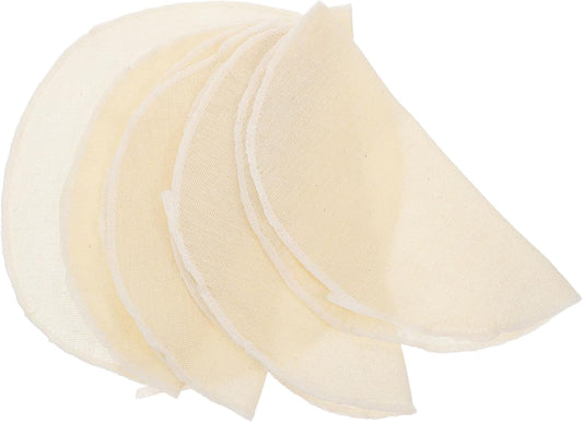 Healifty 20pcs Cotton Steaming Cloth Round Liners Dim Sum Tools Steamer Gauze Non Stick Pad Air Fryer Liner Mesh Mat Pad for Steamed Buns Dumplings Baking Cooking