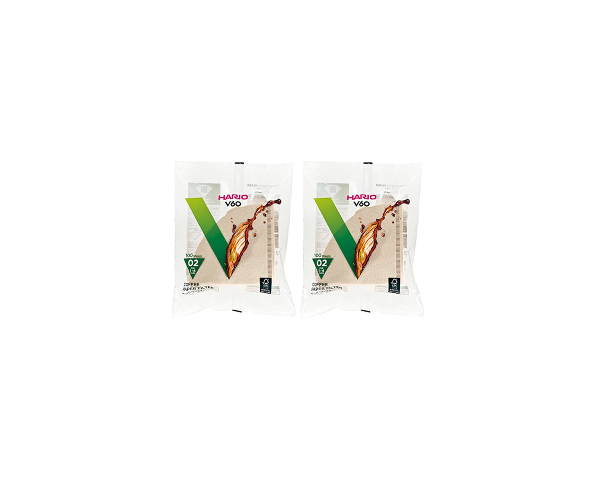 Hario V60 Paper Coffee Filter, Size 02, White, 200ct