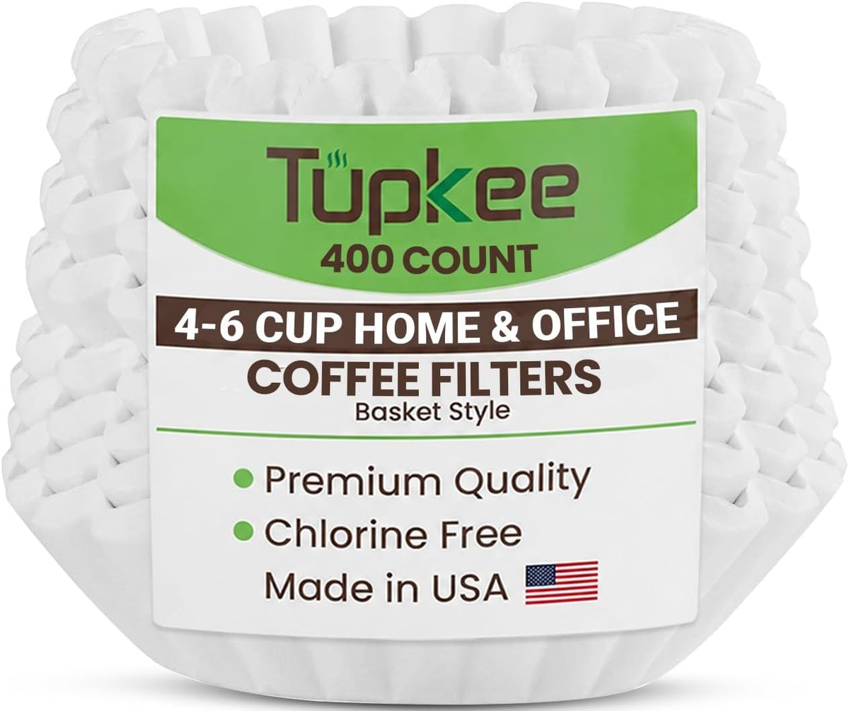 Coffee Filters For 4-6 Cup Coffee Makers, 400 Count, Made In USA