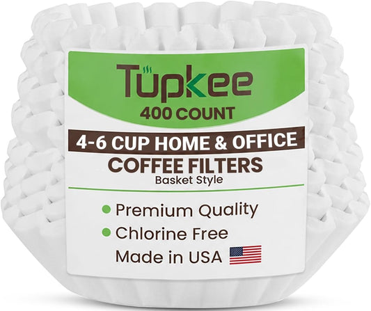 Coffee Filters For 4-6 Cup Coffee Makers, 400 Count, Made In USA