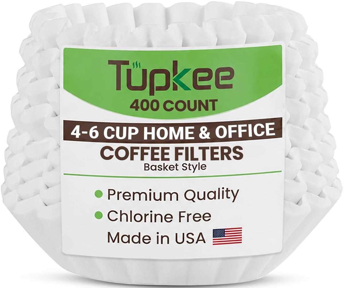Coffee Filters For 4-6 Cup Coffee Makers, 400 Count, Made In USA