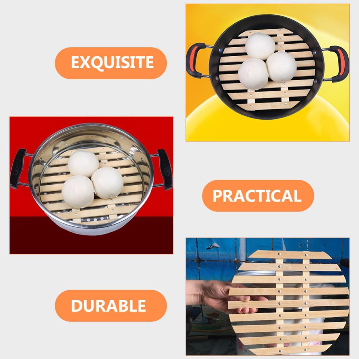 Steamer Rack Insert for Dumplings Steamed Buns Home Cooking