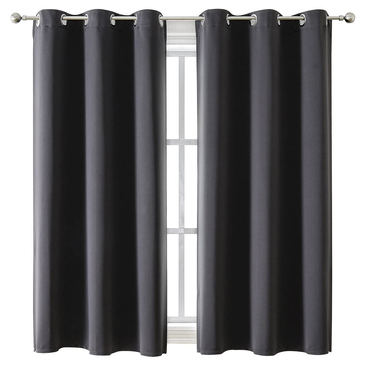 ChrisDowa Small Blackout Curtains for Kitchen & Bedroom 36 Inches Long