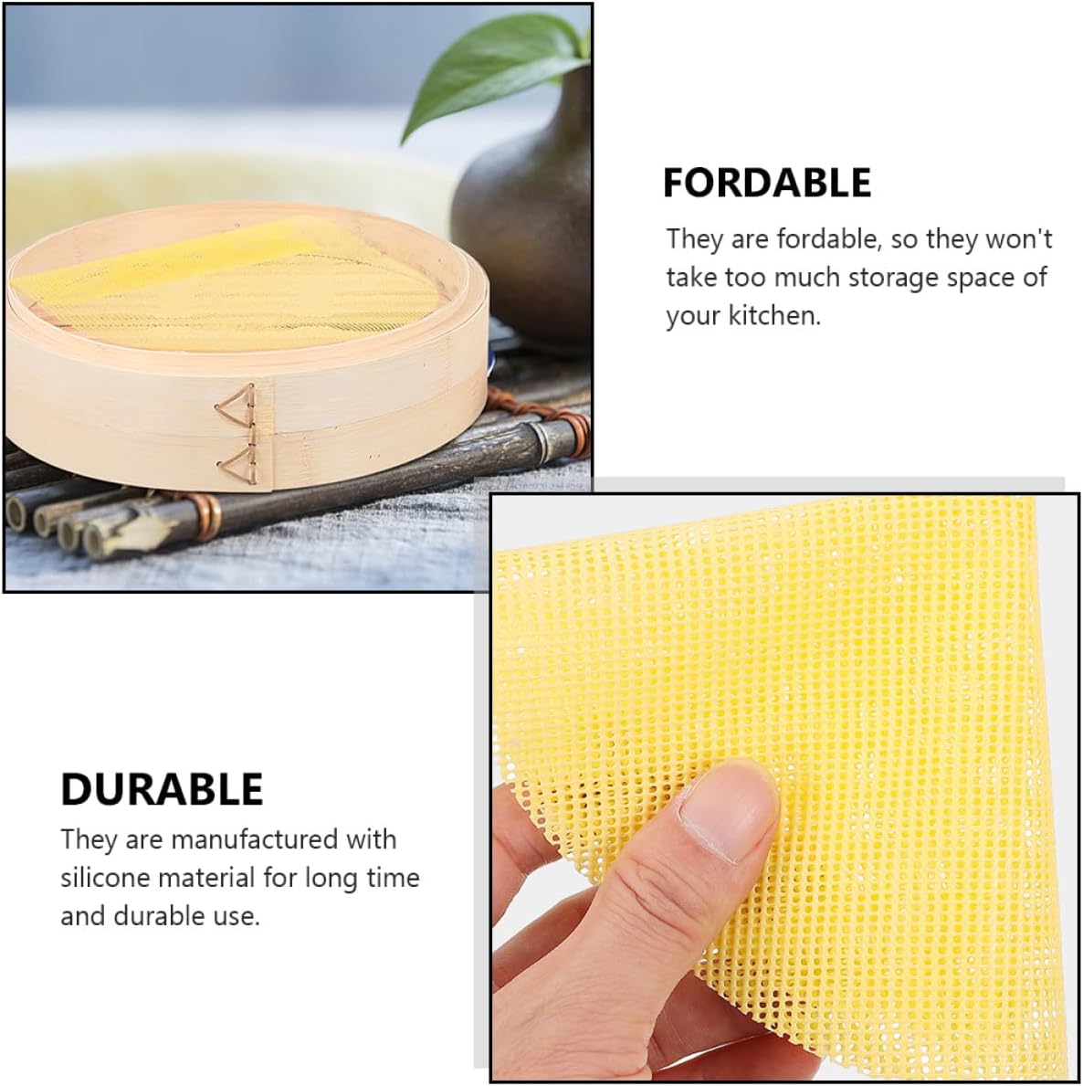 10pcs 18cm round Silicone Steamer Mats Nonstick Steamed Bun Pads Reusable Dumpling Liners for Home Kitchen Baking and Steaming