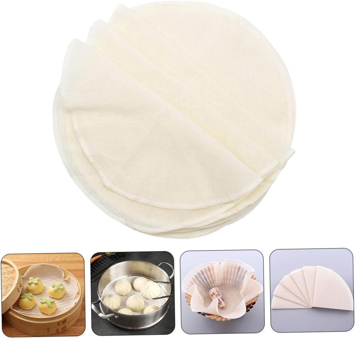 20pcs Cotton Gauze Steamer Mats for Steaming Tub and Steam Cabinet