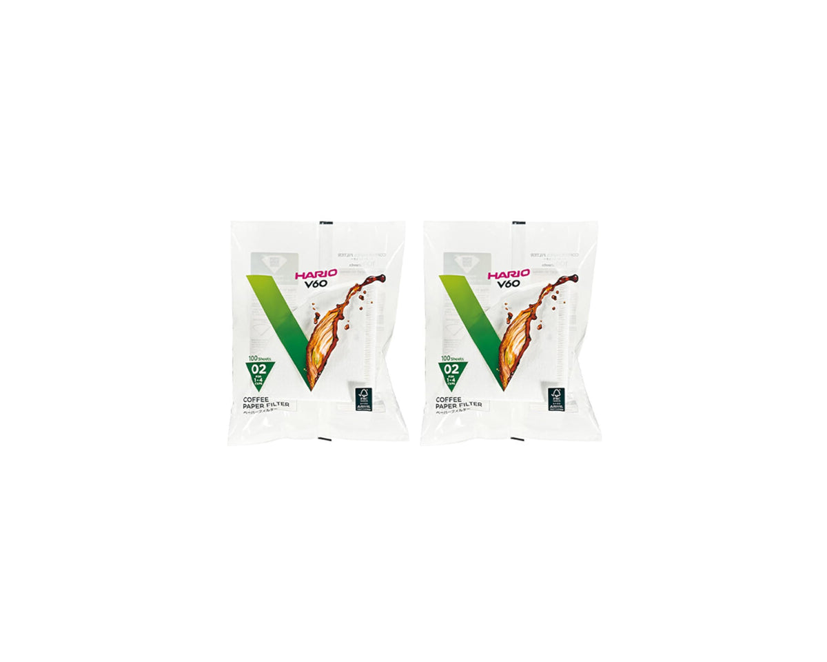 Hario V60 Paper Coffee Filter, Size 02, Natural, 200ct