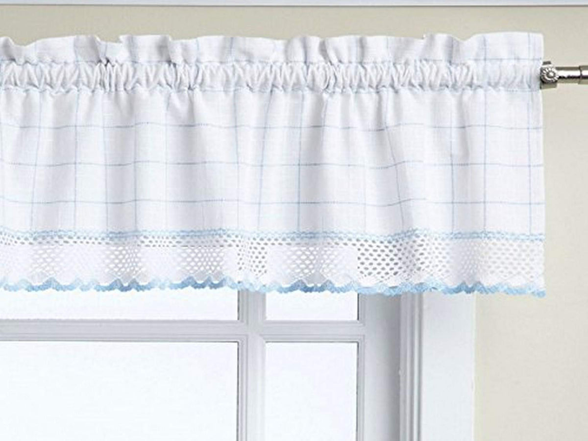 Sweet Home Collection Old World Style Floral Heavy Lace Kitchen Curtain Swag pair Hopewell Cream