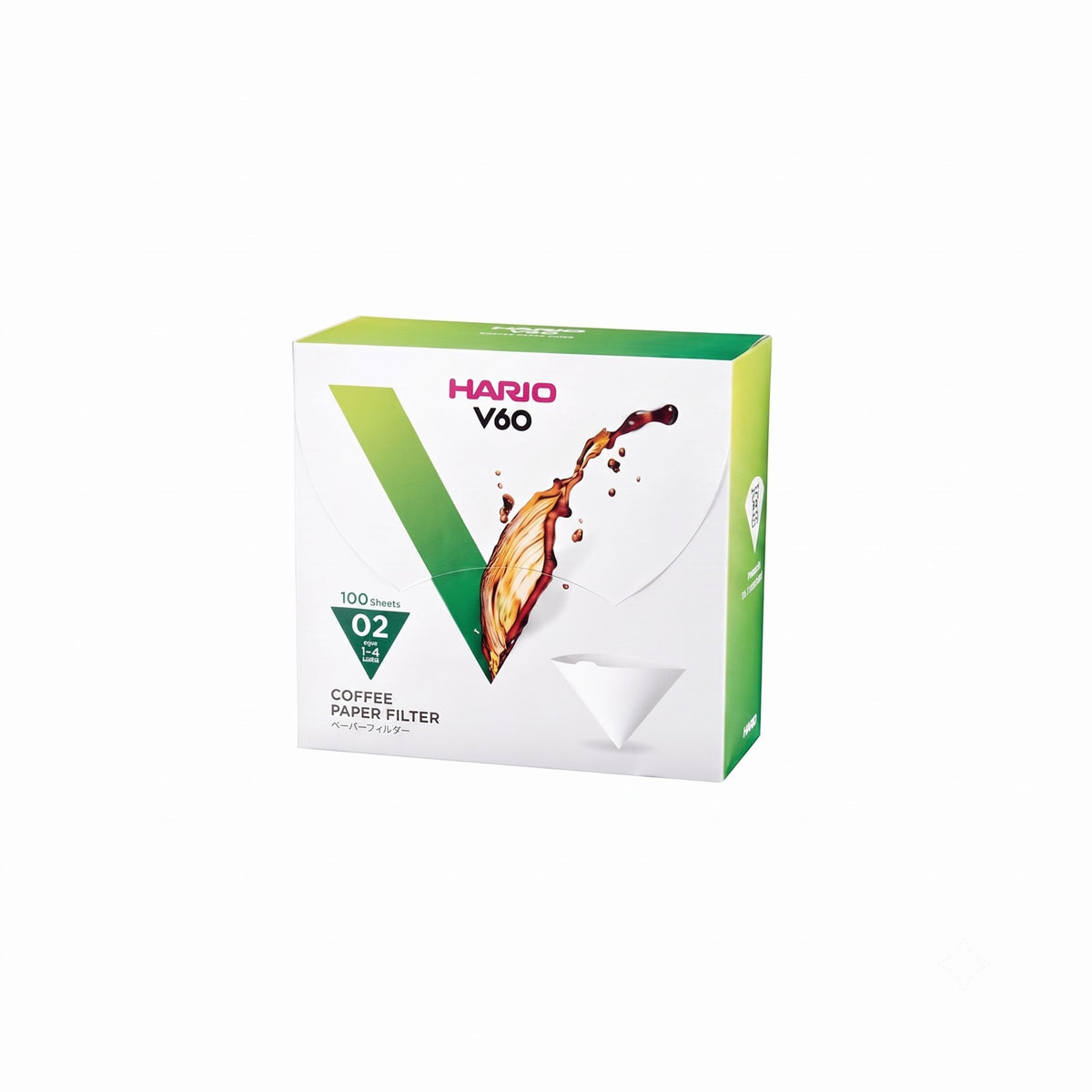 Hario V60 Paper Coffee Filter, Size 02, Natural, 300ct