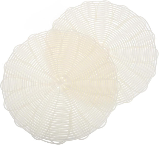 2pcs Steamer Mat Food Grade PP Liner for Dumplings and Steamed Buns