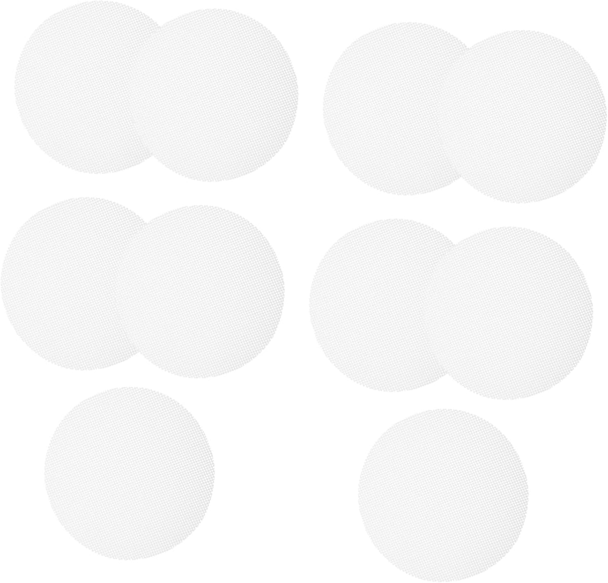 LABRIMP 10pcs Food-grade Silicone Steamer Mats Reusable Round Dumpling Pads for Steamed Buns for Dim Sum and Steaming Tub Use